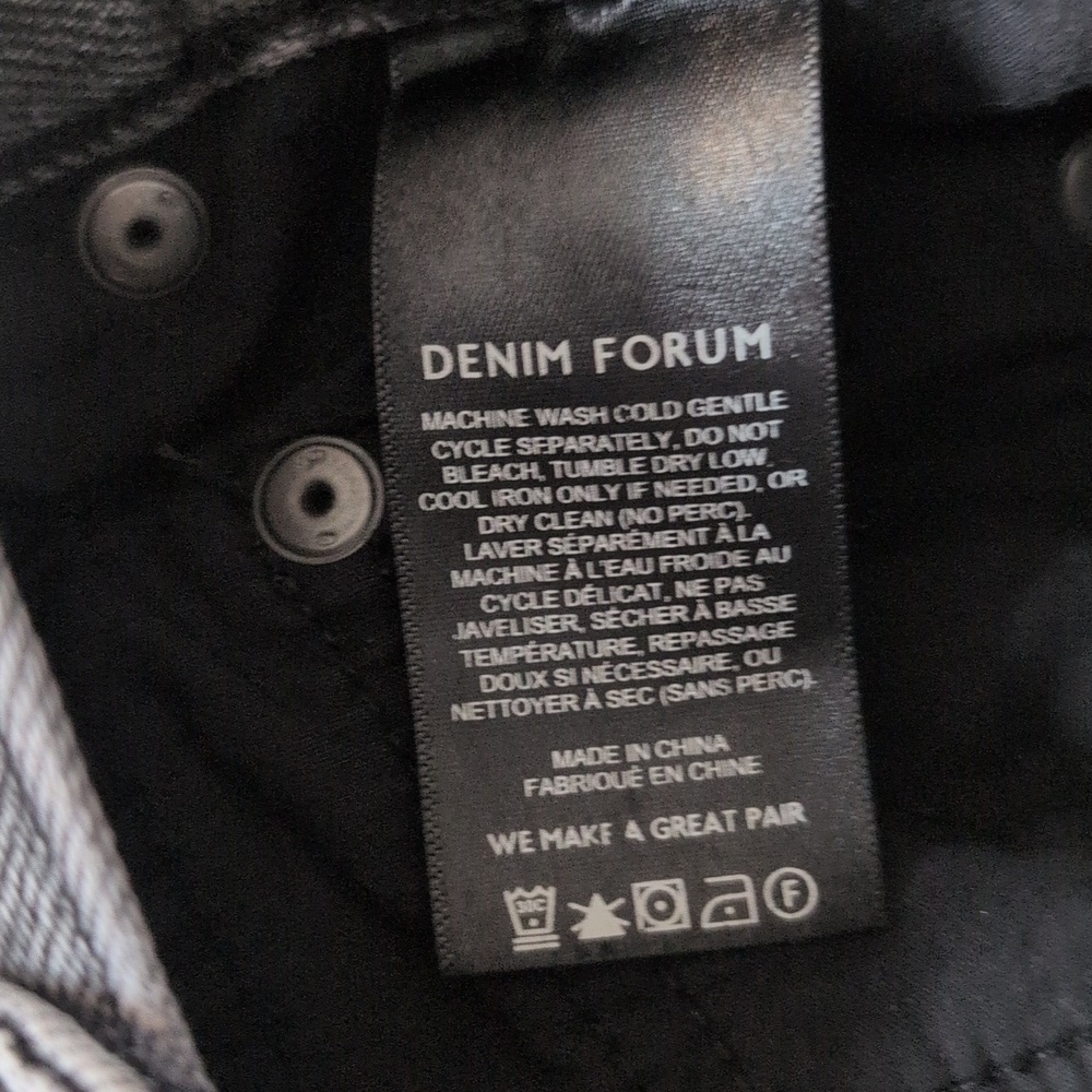Denim Forum Gray The '90s Maxi Cargo Jean Skirt Size 25 - Picture 7 of 8